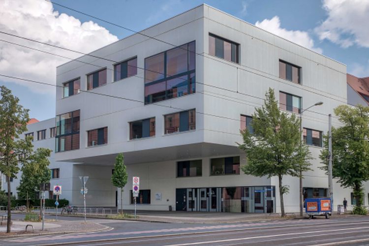 Außenansicht der Bibliothek der HTWK, Foto: Markus Schmidt
