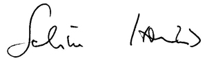 Signature Dr. Sabine Homilius Signature Dr. Sabine Homilius